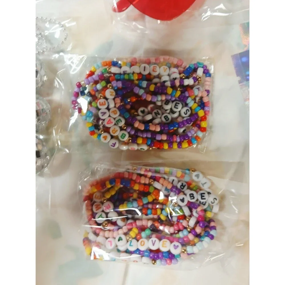 Valentine's Day Party Favor Set Heart Sunglasses Bead Bracelets Disco Balls